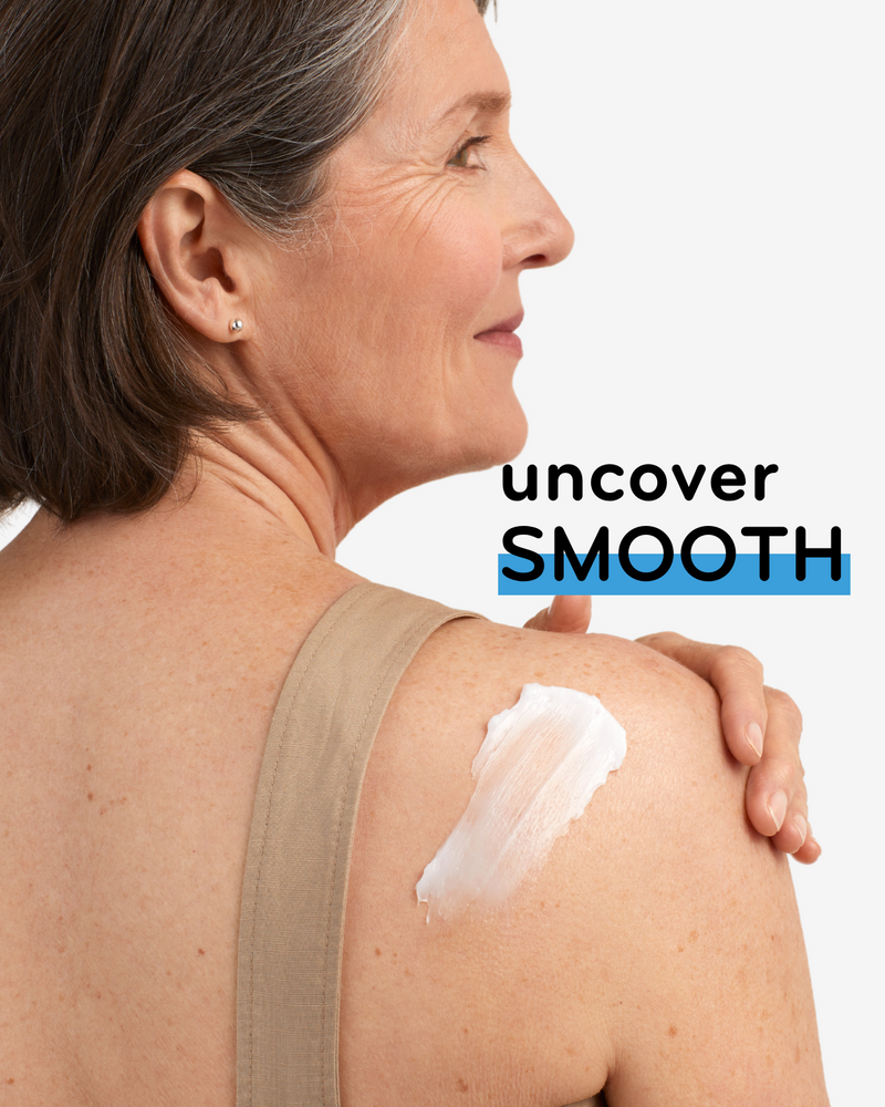 Uncover Smooth with AmLactin Intensive Healing Cream