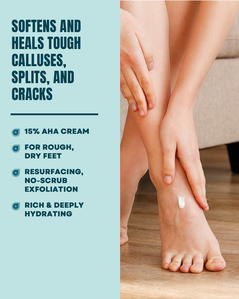 Foot Repair Cream with 15% Lactic Acid AHA