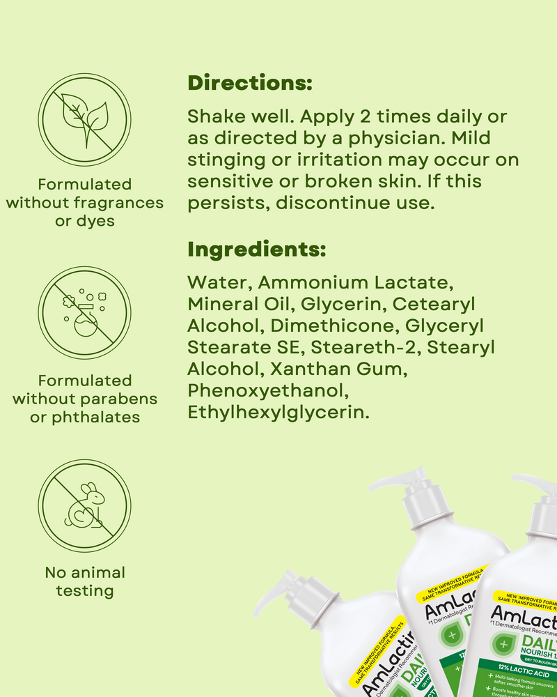 Daily Nourish Lotion with 12% Lactic Acid AHA